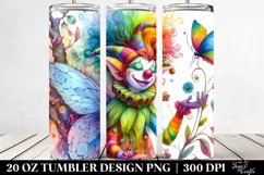 Funny Fairy Vibrant Drawing | 20 oz Tumbler Product Image 2