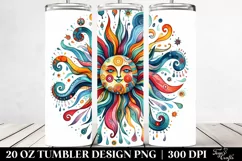 Whimsical Colorful Sun | 20 Oz Tumbler Product Image 2