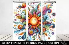 Whimsical Colorful Sun | 20 Oz Tumbler Product Image 2