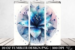 Watercolor Splash and Metallic Tumbler | 20 oz Tumbler Product Image 2