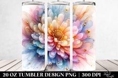 Shiny Chrysanthemum Tumbler | 20 oz Tumbler Product Image 2