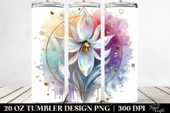 Shiny Pastel Snowdrop Clipart, High-Res 20 Oz Tumbler Product Image 2
