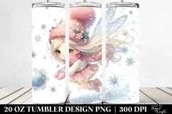 Whimsical Fairy with Snowflakes 20 Oz Tumbler Product Image 2