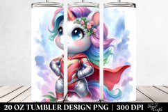 Baby Unicorn Posing as Hero | 20 Oz Tumbler Product Image 2