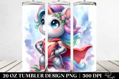 Baby Unicorn Posing as Hero | 20 Oz Tumbler Product Image 2