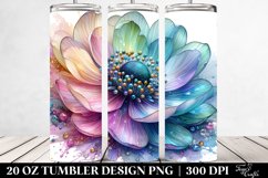 Detailed Vibrant Anemone Tumbler | 20 oz Tumbler Product Image 2