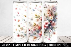 Watercolor Pastel Tumbling Lamb | 20 oz Tumbler Product Image 2