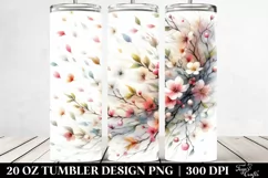 Watercolor Pastel Tumbling Lamb | 20 oz Tumbler Product Image 2