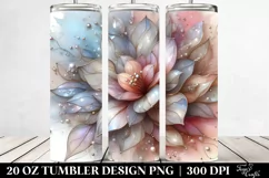 Abstract Stained Magnolia 20 Oz Tumbler Product Image 2