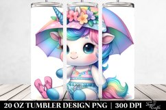 Cute Baby Unicorn Beachwear | 20 Oz Tumbler Product Image 2