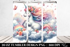 Spring Petals Baby Unicorn | 20 Oz Tumbler Product Image 2