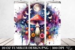 Magical Celestial Mushroom 20 Oz Tumbler Product Image 2