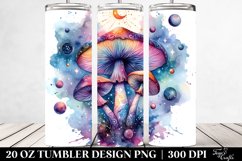 Vibrant Magical Celestial Mushroom Clipart Product Image 2