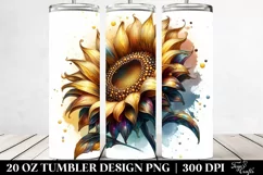 Shiny Sunflower | 20 Oz Tumbler Product Image 2