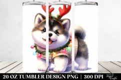 Winter Baby Akita 20 Oz Tumbler Product Image 2