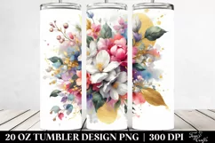 Colorful Bouquet With Jasmine | 20 Oz Tumbler Product Image 2