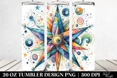 Whimsical Colorful Star | 20 Oz Tumbler Product Image 2