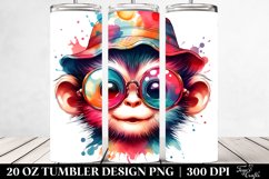 Colorful Baby Monkey with Sun es | 20 oz Tumbler Product Image 2