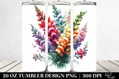 Vibrant Snapdragon Bouquet | 20 oz Tumbler Product Image 2