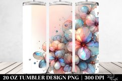 Abstract Shiny Impatiens 20 Oz Tumbler Product Image 2