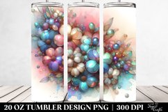 Abstract Shiny Impatiens 20 Oz Tumbler Product Image 2