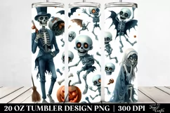 Simple Funny Halloween Undead 20 Oz Tumbler Product Image 2