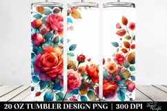 Red Roses Frame Tumbler | 20 oz Tumbler Product Image 2