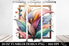 Abstract Stained Calla Lily 20 Oz Tumbler Product Image 2