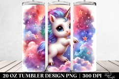 Cute Baby Unicorn Posing | 20 Oz Tumbler Product Image 2