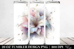 Glossy Golden Lily 20 Oz Tumbler Product Image 2