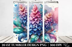 Abstract Vibrant Hyacinth Diamond Round | 20 oz Tumbler Product Image 2