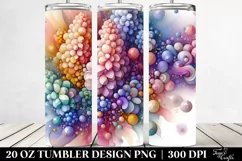 Abstract Vibrant Hyacinth Diamond Round | 20 oz Tumbler Product Image 2