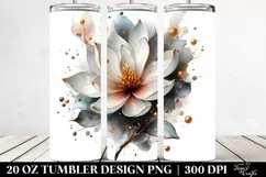 Colorful Magnolia Splash | 20 Oz Tumbler Product Image 2