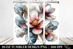 Colorful Magnolia Splash | 20 Oz Tumbler Product Image 2