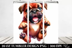 Jumping Bullmastiff | 20 oz Tumbler Product Image 2