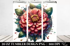 Glossy Zinnia 20 Oz Tumbler Product Image 2