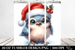 Cute Bird Big Eyes Tumbler Product Image 2