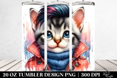 Expressive Baby Cat | 20 oz Tumbler Product Image 2