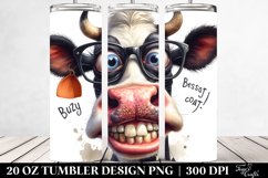 Funny Cow Portrait Tumbler | 20 Oz Tumbler Product Image 2