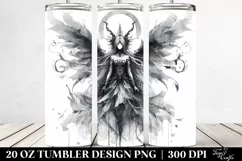 Gothic Whimsical Fairy Clipart, Transparent 20 Oz Tumbler Product Image 2