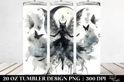 Gothic Whimsical Fairy Clipart, Transparent 20 Oz Tumbler Product Image 2