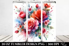 Colorful Red Roses | 20 oz Tumbler Product Image 2