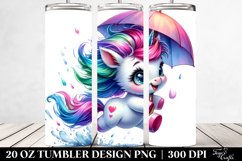 Excited Baby Unicorn | 20 oz Tumbler Product Image 2