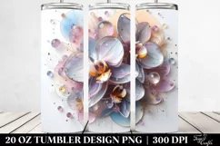 Abstract Pastel Glossy Orchid | 20 oz Tumbler Product Image 2