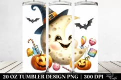 Funny Halloween Moon 20 Oz Tumbler Product Image 2