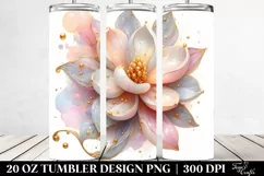 Glossy Golden Magnolia 20 Oz Tumbler Product Image 2