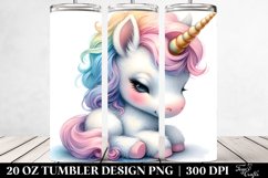 Cute Baby Unicorn Pastel | 20 Oz Tumbler Product Image 2