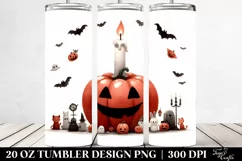 Funny Halloween Candle 20 Oz Tumbler Product Image 2