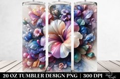 3D Shiny Petunia Tumbler Product Image 2