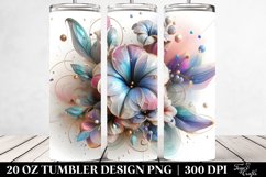 3D Shiny Petunia Tumbler Product Image 2
